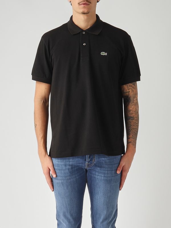 1. Polo uomo L.12.12 in cotone organico stretch ultra leggero Nero Lacoste ph9851