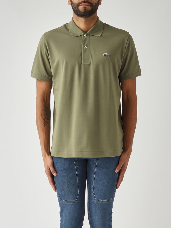 Men's L.12.12 polo in ultra-lightweight stretch organic cotton Military Green Lacoste