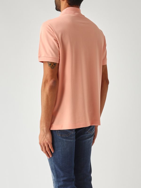 4. Polo de hombre L.12.12 de algodón orgánico elástico ultraligero Rosa Lacoste ph9851