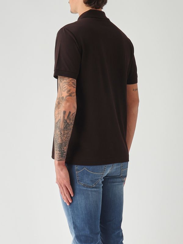4. Polo homme L.12.12 en coton biologique extensible ultra léger Tête de Maure Lacoste ph9851