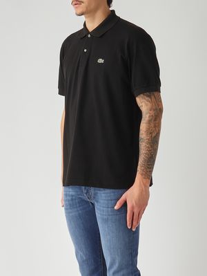 3. Polo uomo L.12.12 in cotone organico stretch ultra leggero Nero