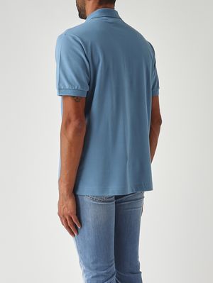 4. Herren-Poloshirt L.12.12 aus ultraleichter Stretch-Bio-Baumwolle Pastellblau
