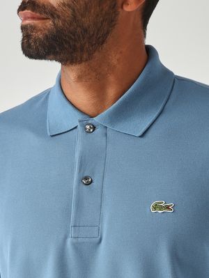 5. Herren-Poloshirt L.12.12 aus ultraleichter Stretch-Bio-Baumwolle Pastellblau