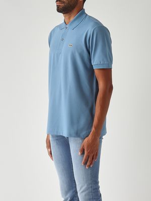 3. Herren-Poloshirt L.12.12 aus ultraleichter Stretch-Bio-Baumwolle Pastellblau