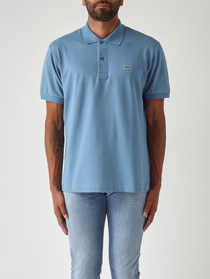 1. Herren-Poloshirt L.12.12 aus ultraleichter Stretch-Bio-Baumwolle Pastellblau