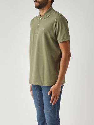 3. Herren-Poloshirt L.12.12 aus ultraleichter Stretch-Bio-Baumwolle Militärgrün