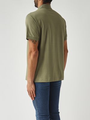 4. Herren-Poloshirt L.12.12 aus ultraleichter Stretch-Bio-Baumwolle Militärgrün