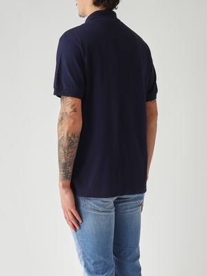 3. Herren-Poloshirt L.12.12 aus ultraleichter Stretch-Bio-Baumwolle Marineblau