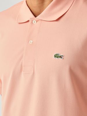 5. Polo de hombre L.12.12 de algodón orgánico elástico ultraligero Rosa