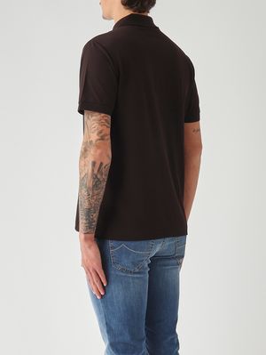 4. Polo homme L.12.12 en coton biologique extensible ultra léger Tête de Maure