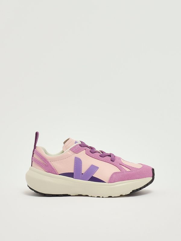 1. Mädchen-Sneaker Canary Light aus Leder Rosa-Flieder Veja yl2021529c