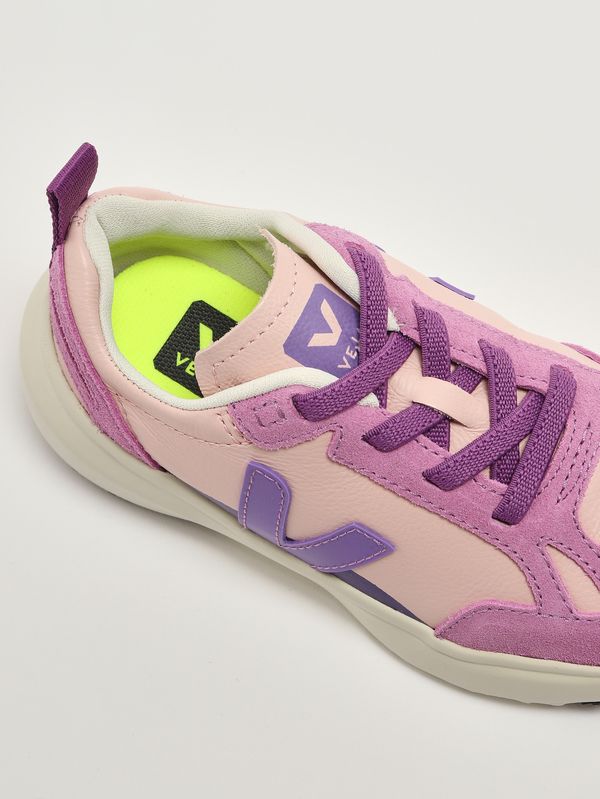 5. Mädchen-Sneaker Canary Light aus Leder Rosa-Flieder Veja yl2021529c