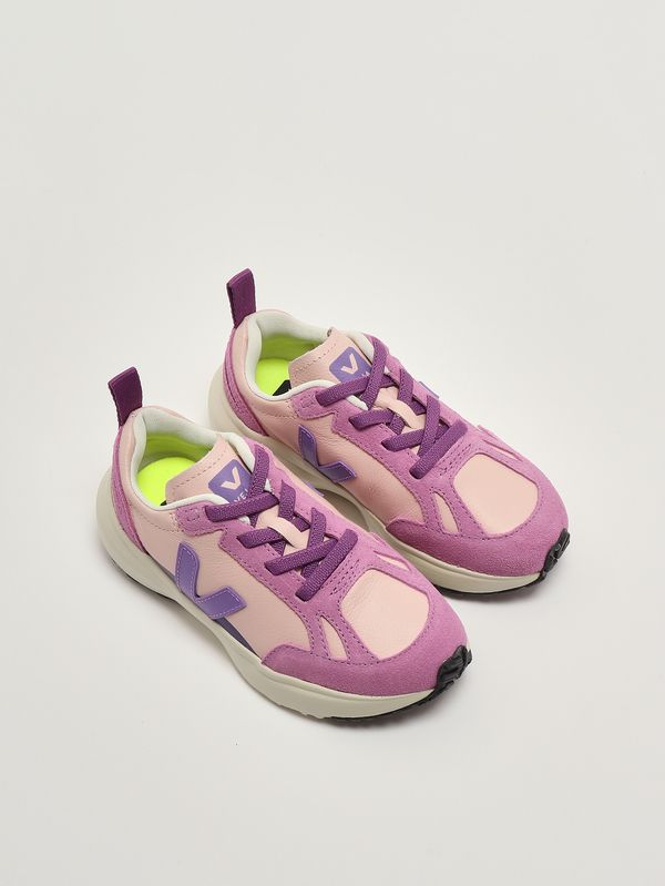 2. Mädchen-Sneaker Canary Light aus Leder Rosa-Flieder Veja yl2021529c