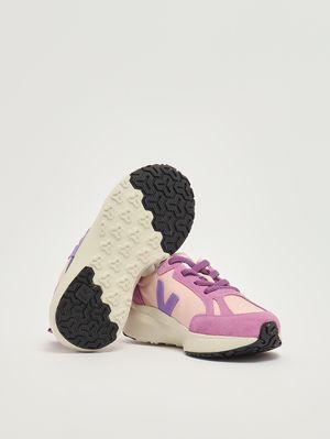 4. Mädchen-Sneaker Canary Light aus Leder Rosa-Flieder
