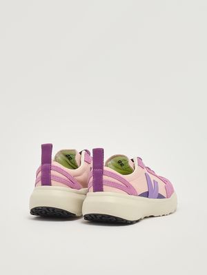 3. Mädchen-Sneaker Canary Light aus Leder Rosa-Flieder