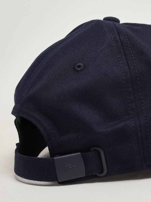 3. Sombrero de sarga de algodón Azul marino Lacoste rk0491