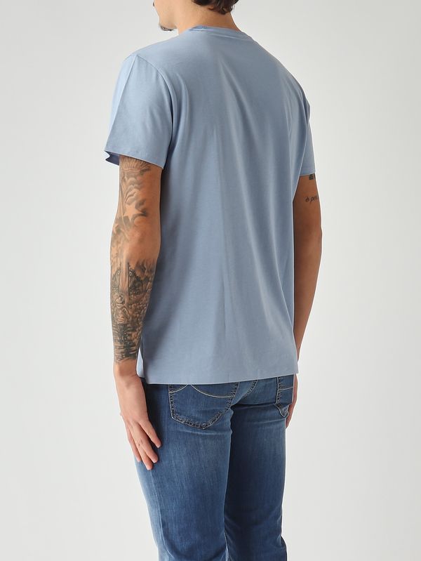 4. Men's T-shirt in Pima cotton Pastel Blue Lacoste th6709