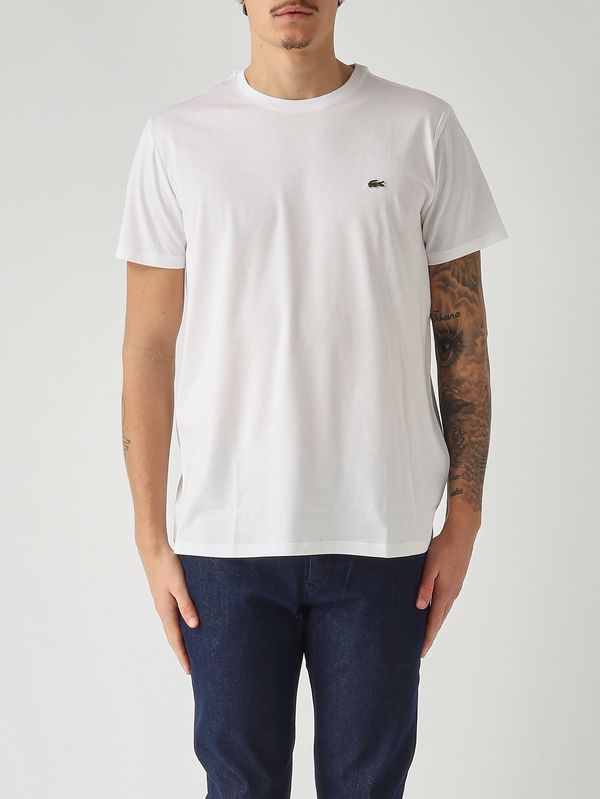Men's T-shirt in Pima cotton White Lacoste