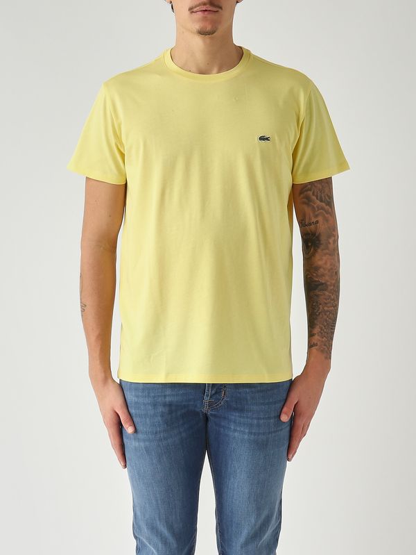 Men's T-shirt in Pima cotton Light Yellow Lacoste