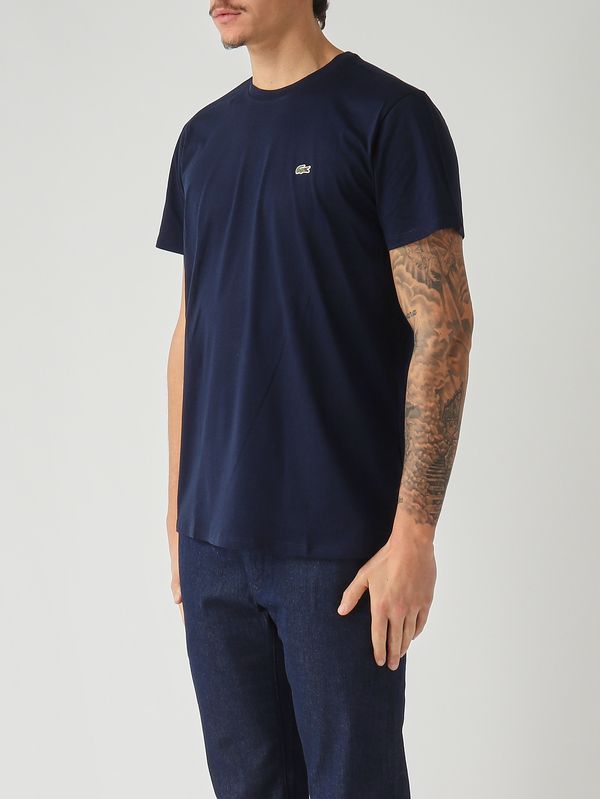 3. T-shirt en coton Pima pour homme Marine Lacoste th6709