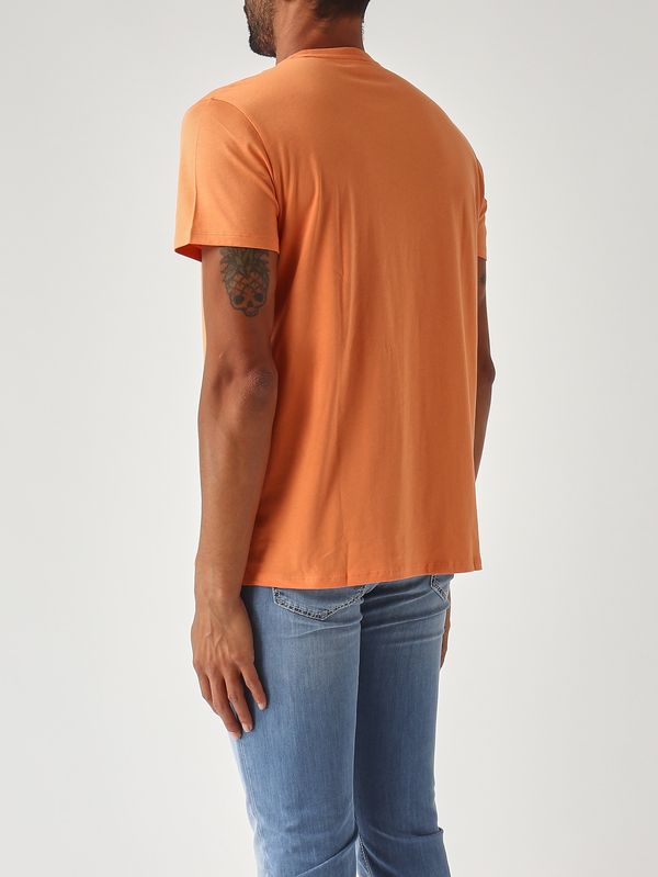 4. Herren-T-Shirt aus Pima-Baumwolle Orange Lacoste th6709