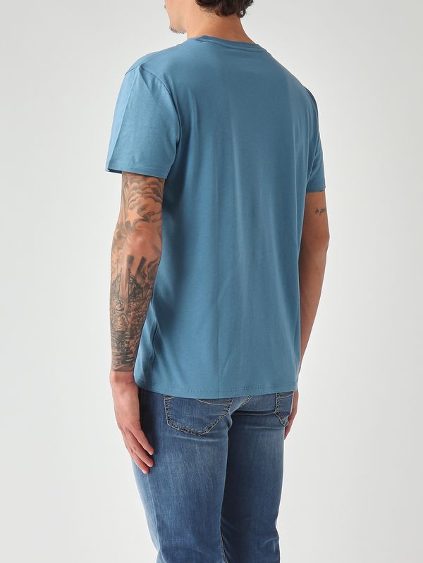 3. T-shirt en coton Pima pour homme Bleu ciel pastel Lacoste th6709