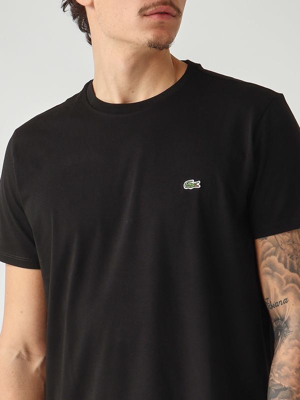 4. Herren-T-Shirt aus Pima-Baumwolle Schwarz Lacoste th6709