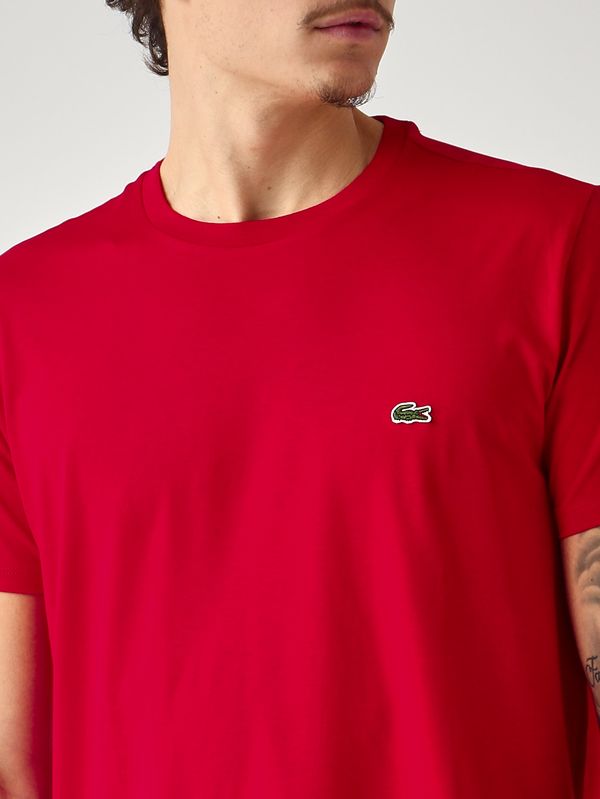 4. Herren-T-Shirt aus Pima-Baumwolle Rot Lacoste th6709