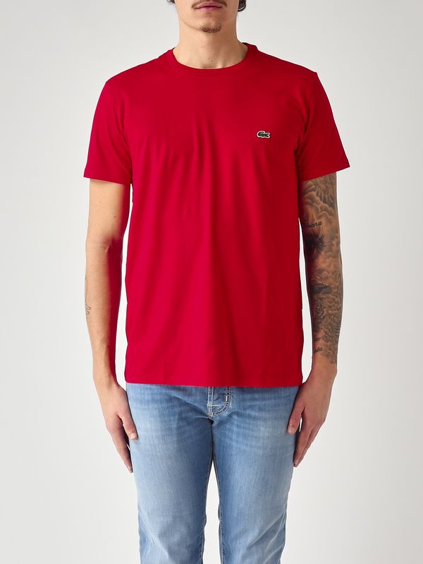 Men's T-shirt in Pima cotton Red Lacoste