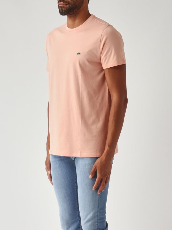 3. Camiseta para hombre de algodón Pima Salmón Lacoste th6709