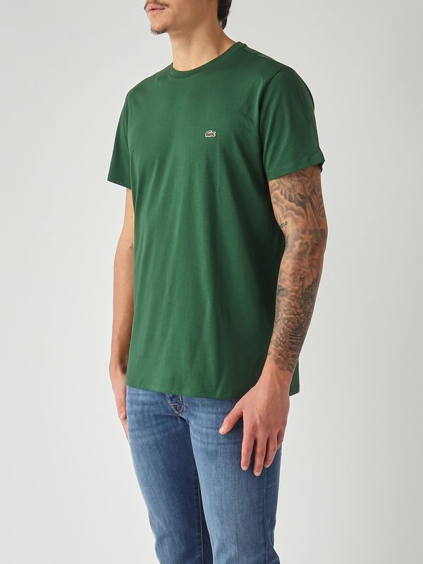 3. Herren-T-Shirt aus Pima-Baumwolle Grün Lacoste th6709
