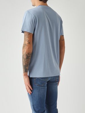 4. Men's T-shirt in Pima cotton Pastel Blue