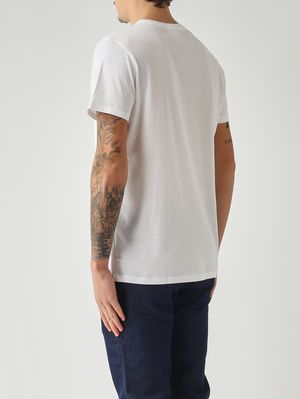 4. Men's T-shirt in Pima cotton White