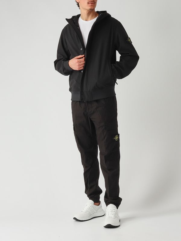 2. Herrenjacke aus Soft Shell-R Schwarz Stone Island l1s154100118s0a22