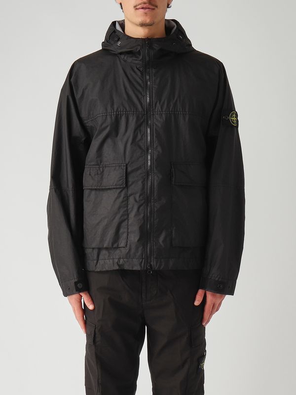 1. Men's jacket in lightweight three-layer technical fabric Black Stone Island l1s154100004s0a21
