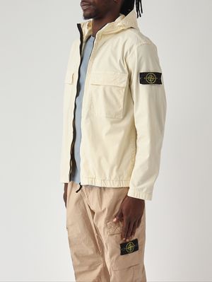 3. Herrenjacke aus Bio-Baumwolltwill Elfenbein