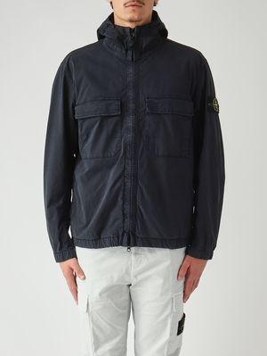 1. Herrenjacke aus Bio-Baumwolltwill Marineblau