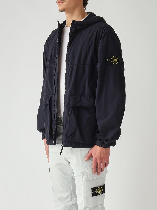 3. Herrenparka aus recyceltem Nylongewebe Marineblau Stone Island l1s154100112s0345