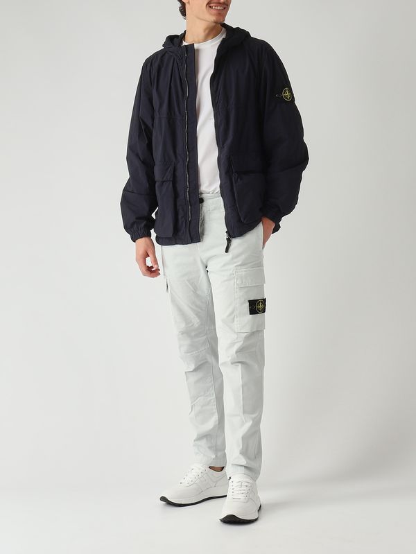 2. Herrenparka aus recyceltem Nylongewebe Marineblau Stone Island l1s154100112s0345
