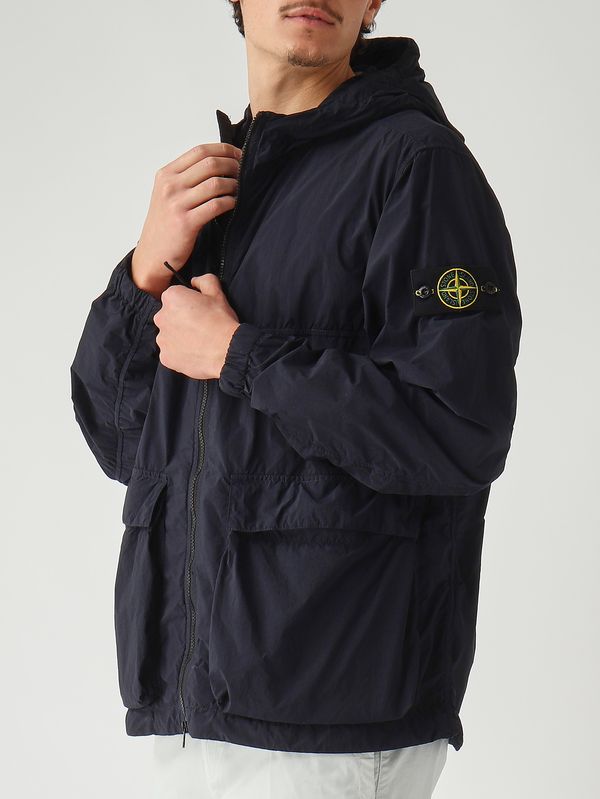 5. Herrenparka aus recyceltem Nylongewebe Marineblau Stone Island l1s154100112s0345