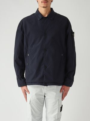 1. Veste Coach en toile légère pour homme Bleu marine
