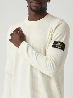 5. Men's organic cotton sweater Ivory
