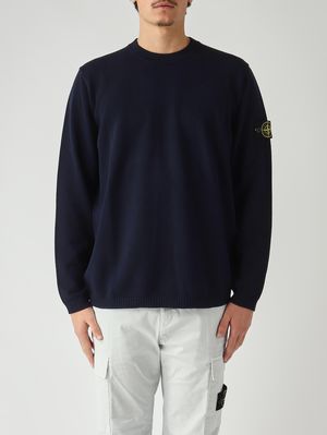Stone Island men's lambswool sweater 8115508a3 Black | Caposerio.com