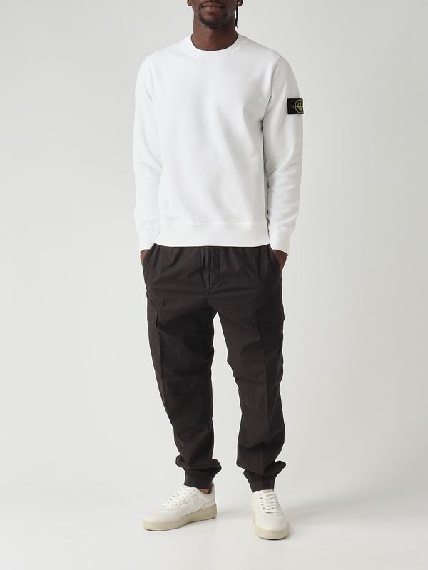 2. Felpa uomo in cotone biologico Bianco Stone Island l1s156100060s0051