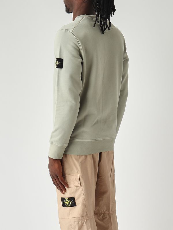 4. Sudadera para hombre de algodón orgánico Salvia Stone Island l1s156100060s0051
