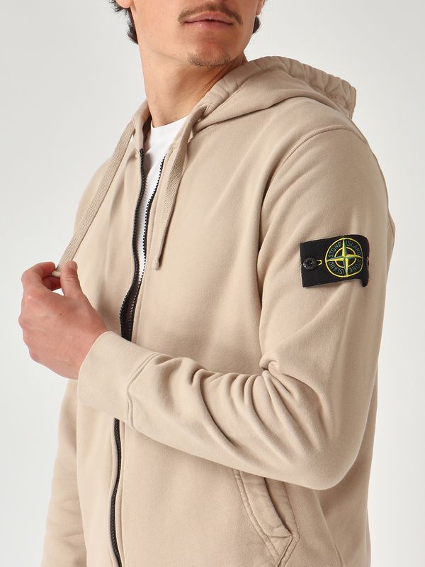 5. Felpa uomo in cotone biologico Beige Scuro Stone Island l1s156100061s0051