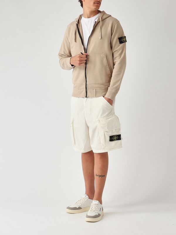 2. Felpa uomo in cotone biologico Beige Scuro Stone Island l1s156100061s0051