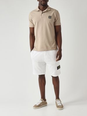2. Herren-Shorts aus Bio-Baumwoll-Sweat Weiß