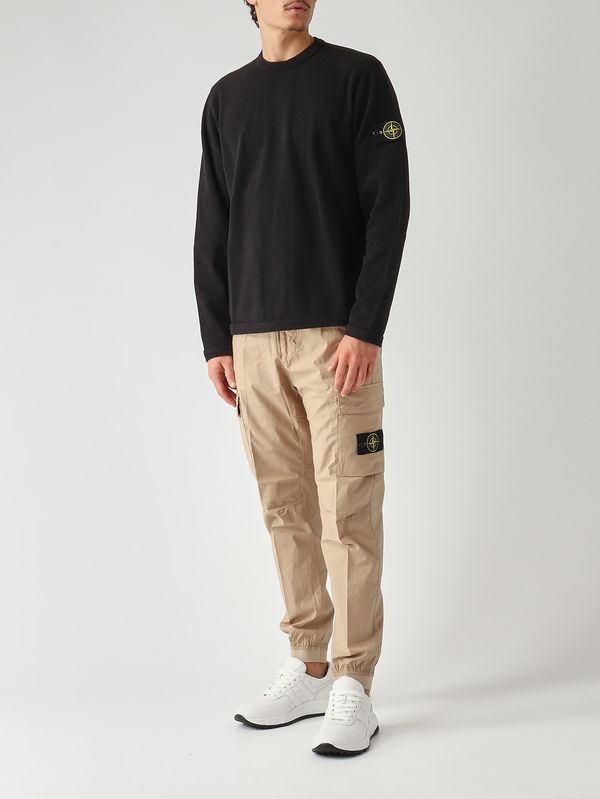 2. Herren-Sweatshirt aus Bio-Baumwolle Schwarz Stone Island l1s156100011s0297