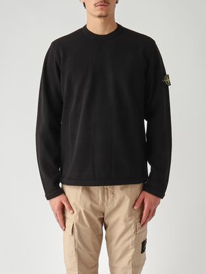 1. Herren-Sweatshirt aus Bio-Baumwolle Schwarz